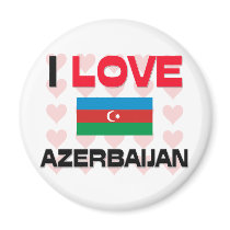 I Love Azerbaijan Magnets