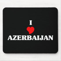 I Love Azerbaijan Mouse Pads