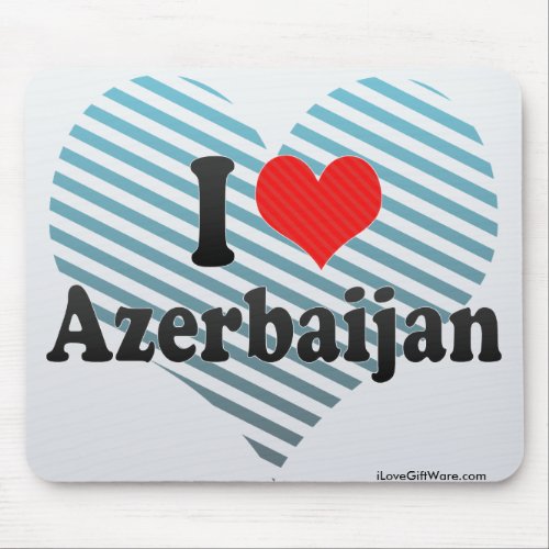 I Love Azerbaijan Mouse Pad