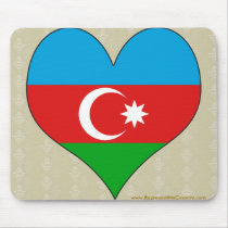 I Love Azerbaijan Mousepad