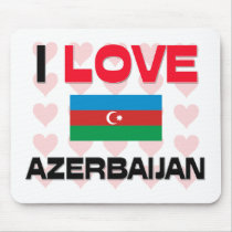 I Love Azerbaijan Mouse Pads