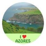 I Love Azores Round Sticker