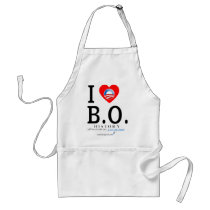 I Love B O aprons