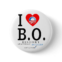 I Love B O buttons