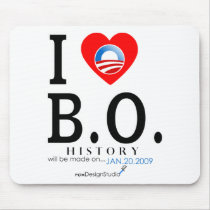 I Love B O mousepads