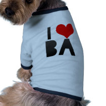 I Love BA Pet Shirt