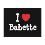 I love Babette heart T-Shirt Post Card