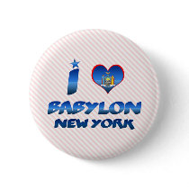 I love Babylon, New York Pinback Buttons