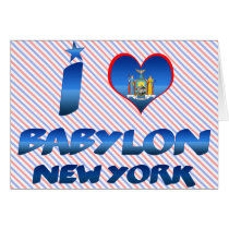 I love Babylon, New York Greeting Cards