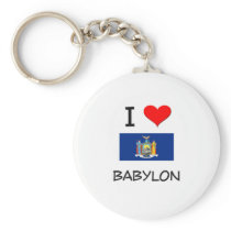 I Love Babylon New York Keychains