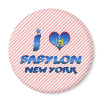 I love Babylon, New York Fridge Magnets