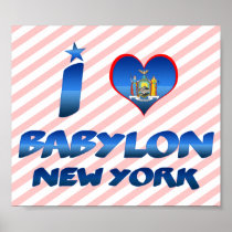 I love Babylon, New York Print