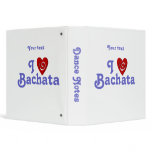 I Love Bachata Heart Latin Dancing Custom binders