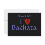 I Love Bachata Heart Latin Dancing Custom Personalized Announcements