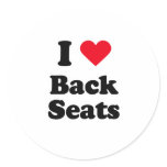 I love back seats stickers
