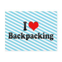 I love Backpacking Post Cards