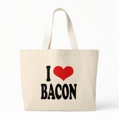 I Love Bacon Bag by ilovethisshirt
