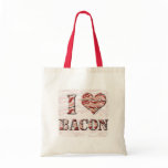I Love Bacon! Tote Bags