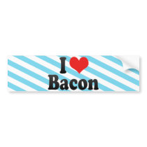 I Love Bacon Bumper Sticker