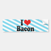 I Love Bacon Bumper Sticker