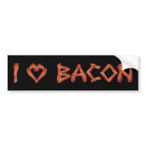 I Love Bacon Bumper Sticker