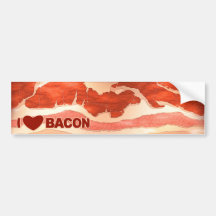 I Love Bacon Bumper Stickers