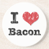 I Love Bacon Beverage Coasters