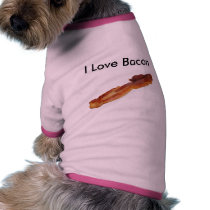 I Love Bacon Dog Shirt pet clothing by Nounos_Son I Love Bacon Dog Shirt pet clothing