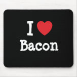 I love Bacon heart T-Shirt Mouse Pads