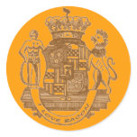I Love Bacon Heraldic Crest Products Sticker