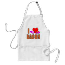 I Love Bacon I Heart Bacon Fun Bacon Design aprons by greenbaby I Love Bacon I Heart Bacon Fun Bacon Design aprons