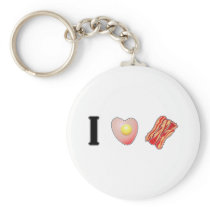 I Love Bacon! Keychain