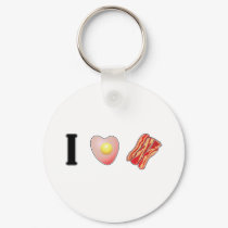 I Love Bacon! keychains by spacedust I Love Bacon! keychains