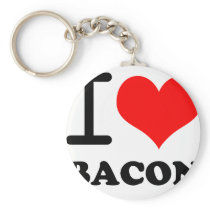 I love bacon keychain
