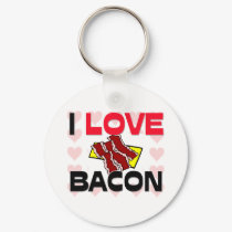 I Love Bacon keychains