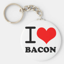 I love bacon keychains