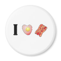 I Love Bacon! magnets by spacedust I Love Bacon! magnets