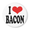 I Love Bacon magnets by ilovethisshirt I Love Bacon magnets