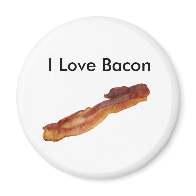 I Love Bacon Magnet by Nounos_Son