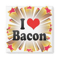 I Love Bacon Magnet