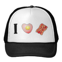 I Love Bacon! Mesh Hats
