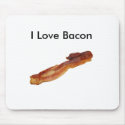 I Love Bacon Mousepad by Nounos_Son I Love Bacon Mousepad