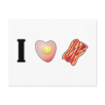 I Love Bacon! postcards by spacedust I Love Bacon! postcards