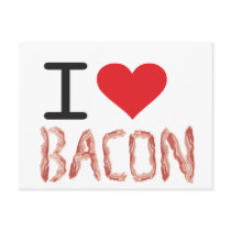 I Love Bacon Postcard