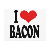 I Love Bacon Post Card