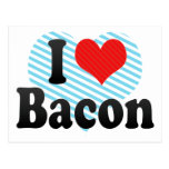 I Love Bacon Postcard