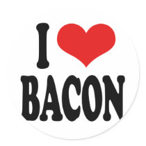 I Love Bacon Sticker
