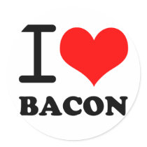 I love bacon stickers