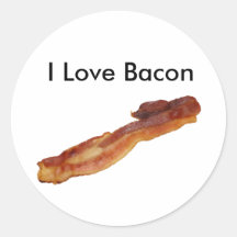 I Love Bacon Sticker
