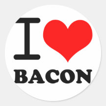 I love bacon stickers